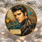 Elvis Presley Custom Shape 2-side Printed Acrylic Ornament – MAITM15344