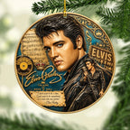 Elvis Presley Custom Shape 2-side Printed Acrylic Ornament – MAITM15344