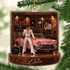 Elvis Presley Custom Shape 2-side Printed Acrylic Ornament – MAITM15298