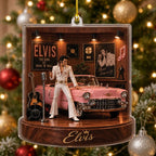 Elvis Presley Custom Shape 2-side Printed Acrylic Ornament – MAITM15298