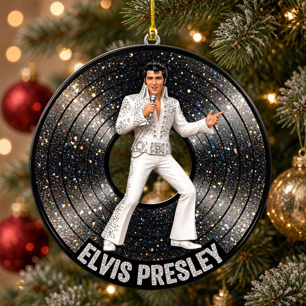 Elvis Presley Custom Shape 2-side Printed Acrylic Ornament – MAITM15299