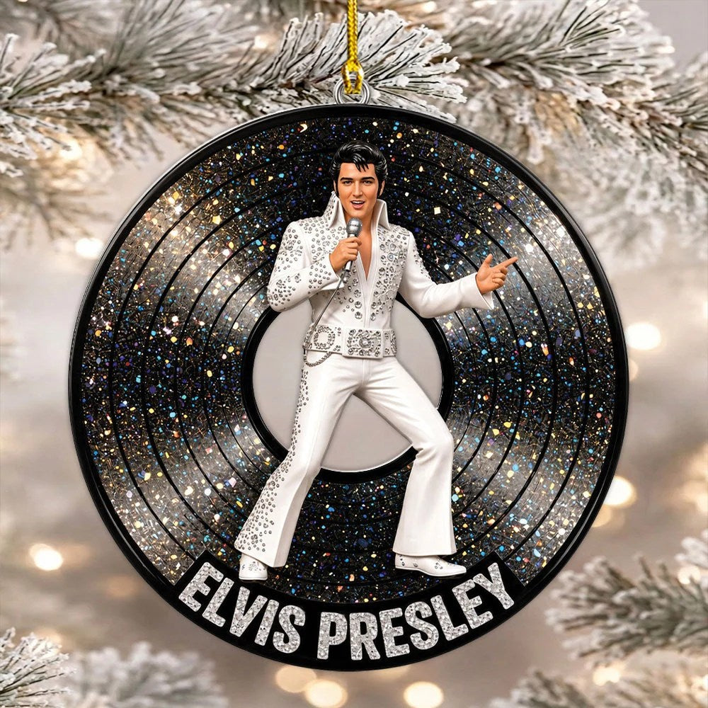 Elvis Presley Custom Shape 2-side Printed Acrylic Ornament – MAITM15299