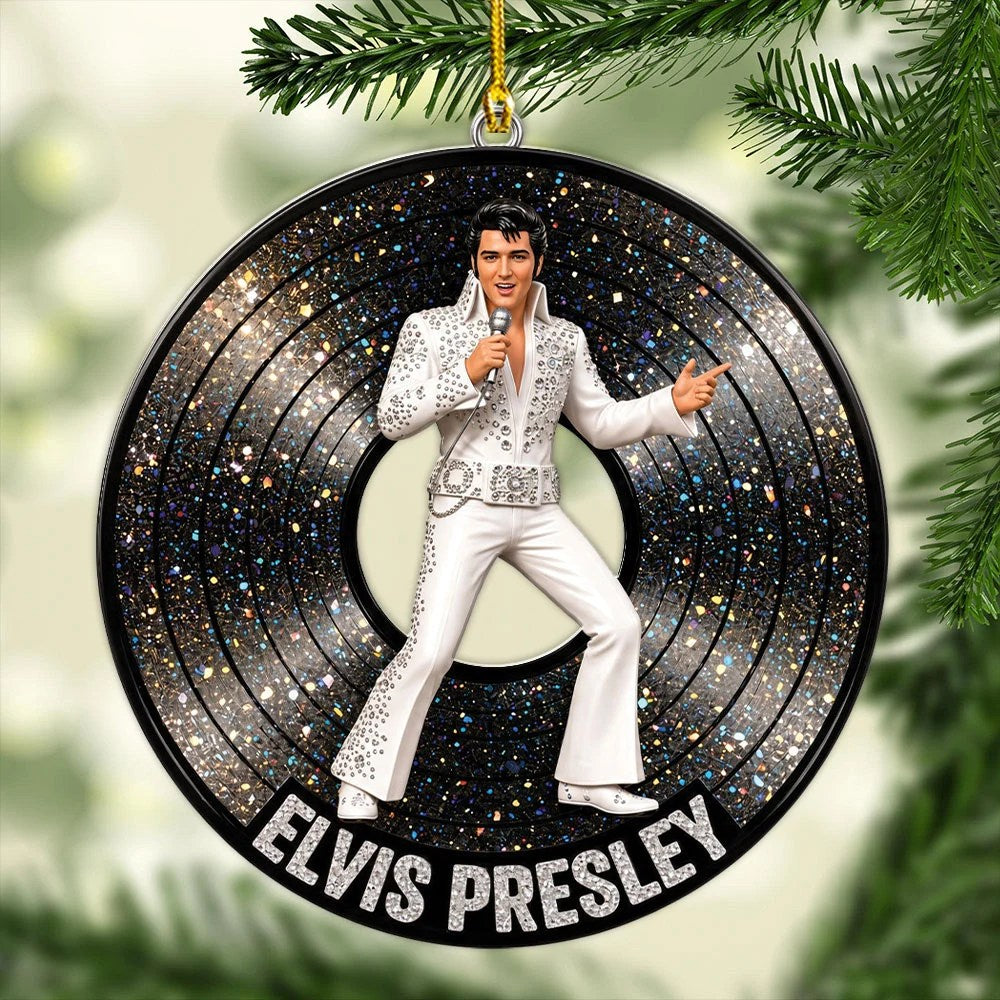 Elvis Presley Custom Shape 2-side Printed Acrylic Ornament – MAITM15299