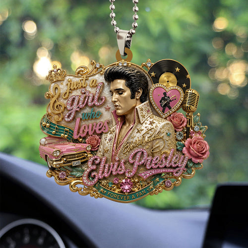 Elvis Presley Custom shape 2-sided Acrylic Car Ornament – TANTN24730