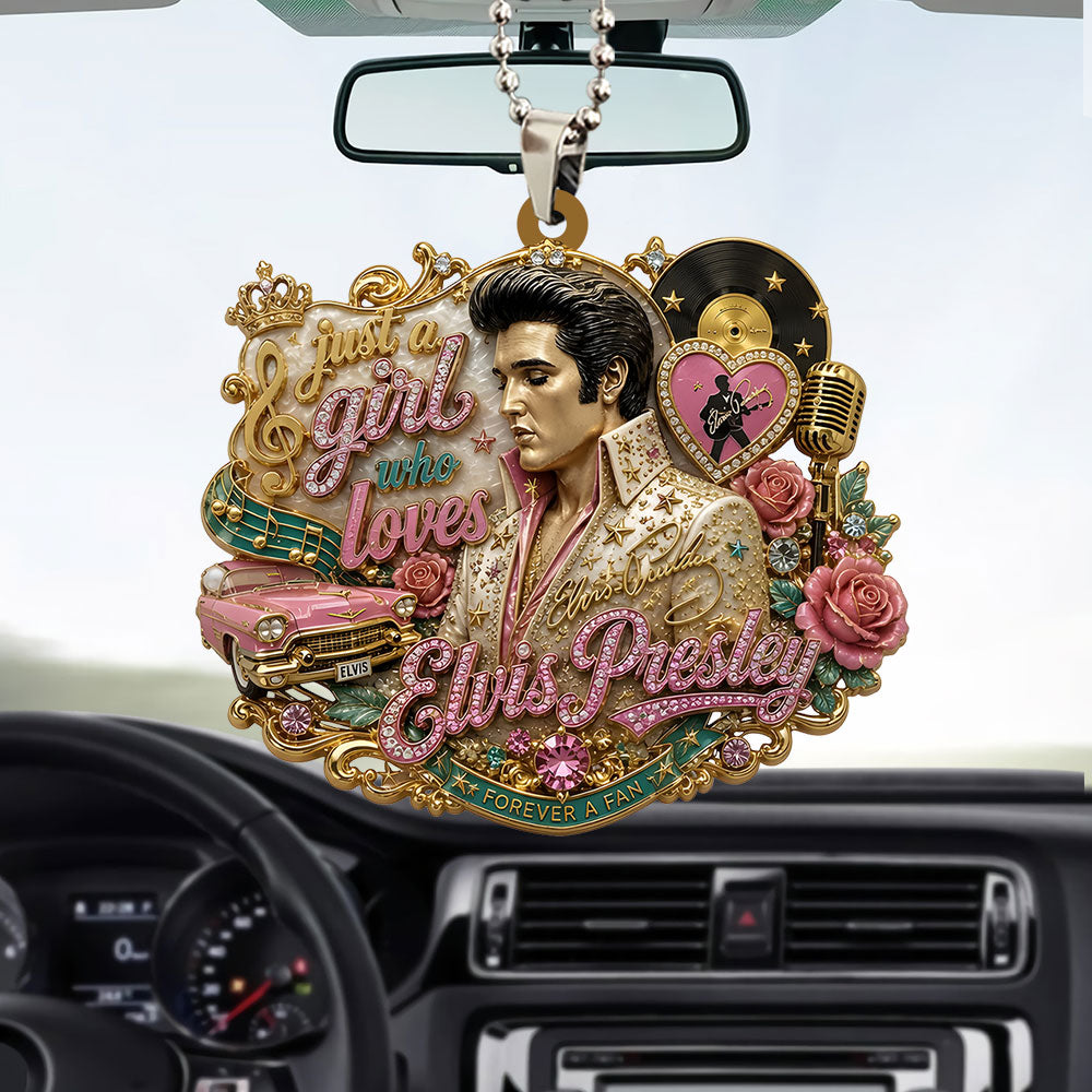 Elvis Presley Custom shape 2-sided Acrylic Car Ornament – TANTN24730