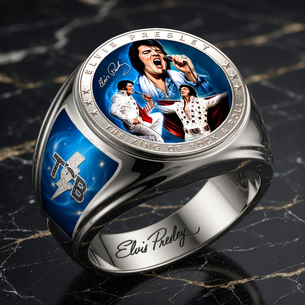 Elvis Presley 3D Engraved Ring – HOATT21201