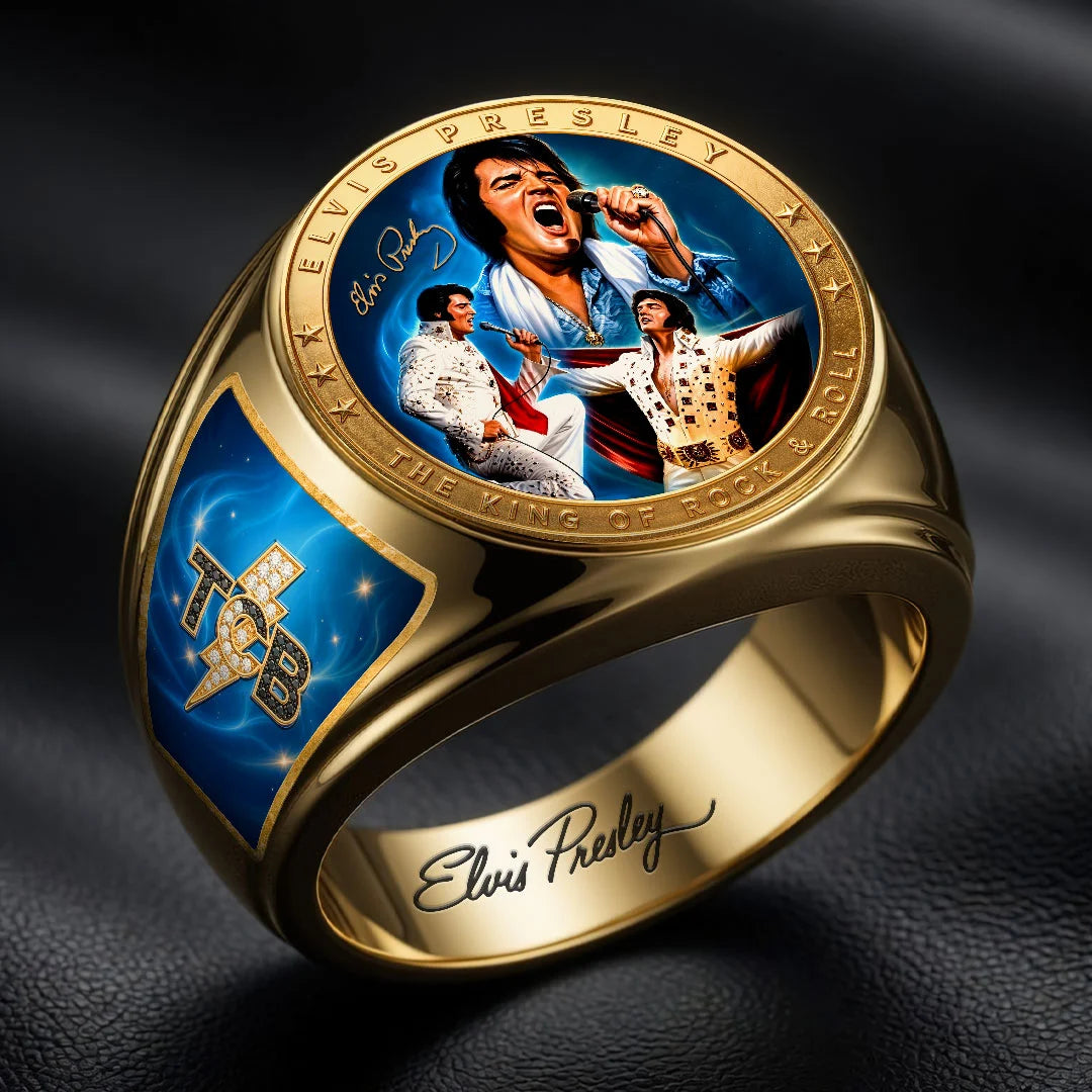 Elvis Presley 3D Engraved Ring – HOATT21201