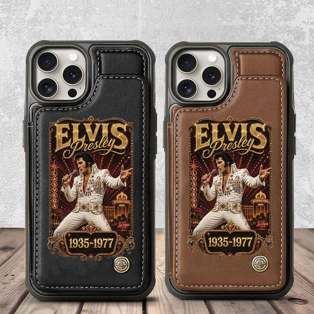 Elvis Presley Leather Wallet Phone Case – TMTHU7025