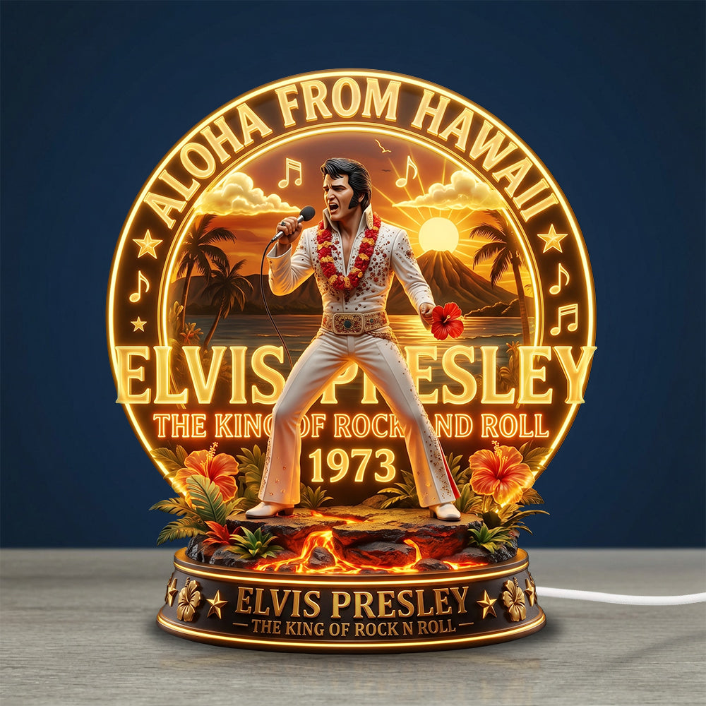 Elvis Presley Custom Shape Acrylic Light Box – TMTHU6692