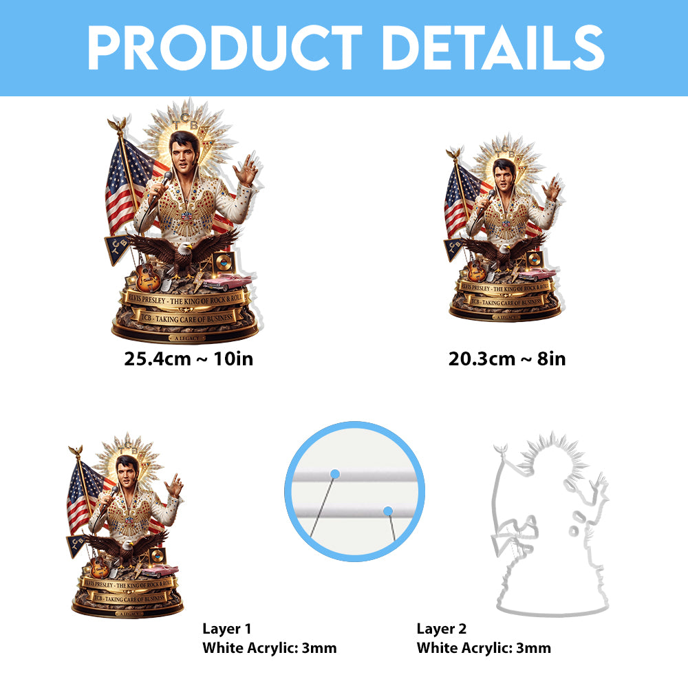 Elvis Presley Custom Shape Acrylic Light Box – TMTHU8139