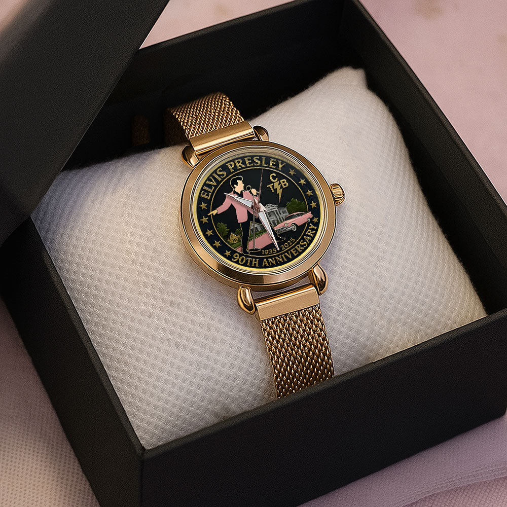 Elvis Presley Mesh Strap Quartz Watch – MAITM12696