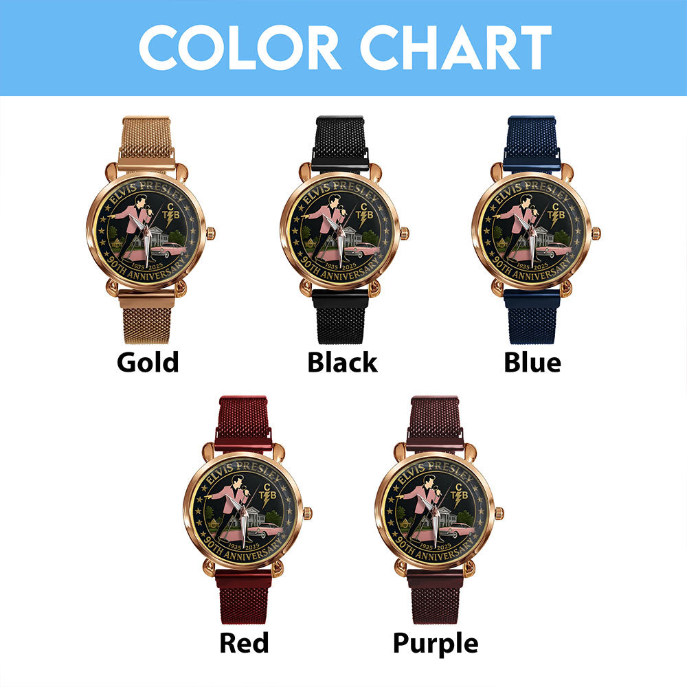 Elvis Presley Mesh Strap Quartz Watch – MAITM12696