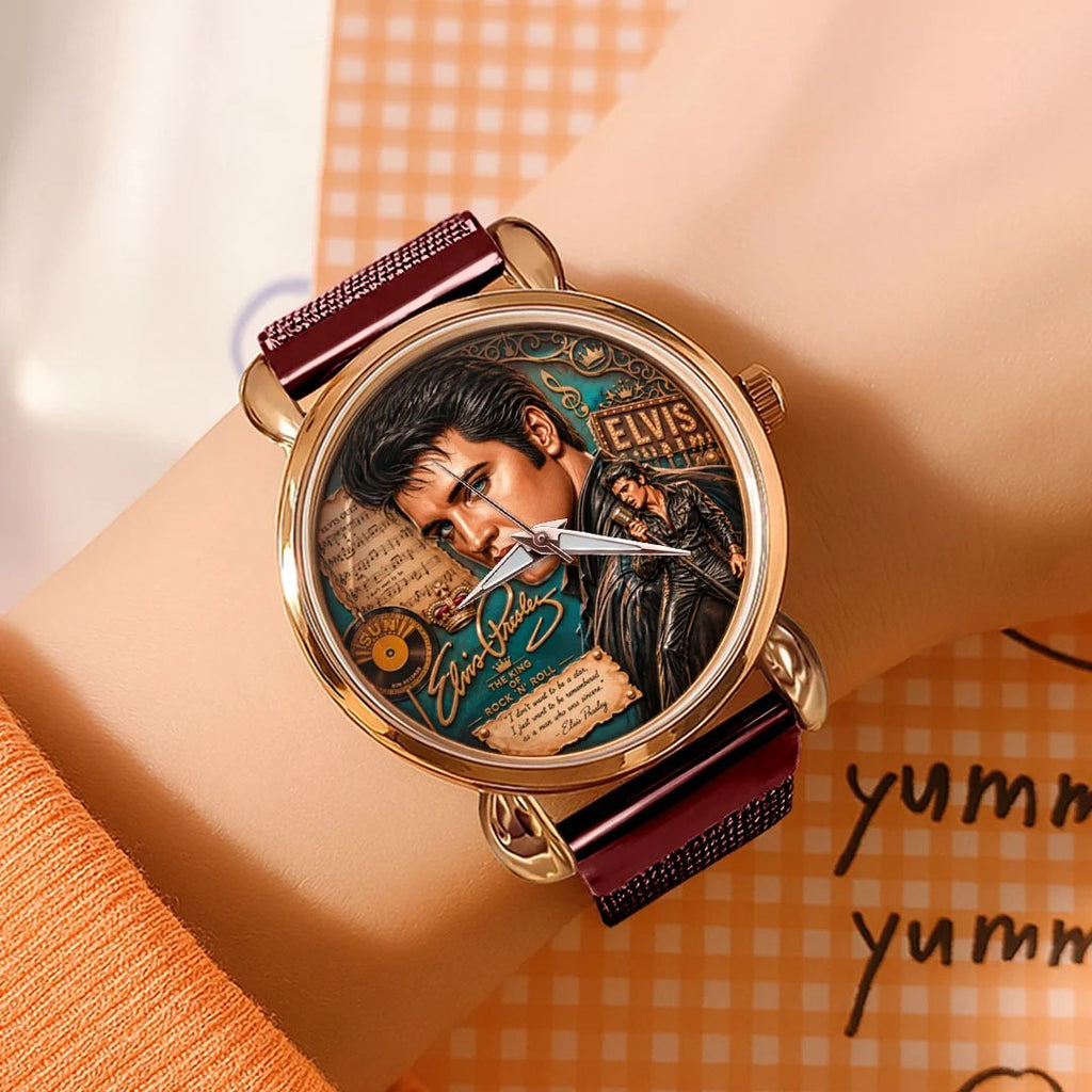 Elvis Presley Mesh Strap Quartz Watch – MAITM15340