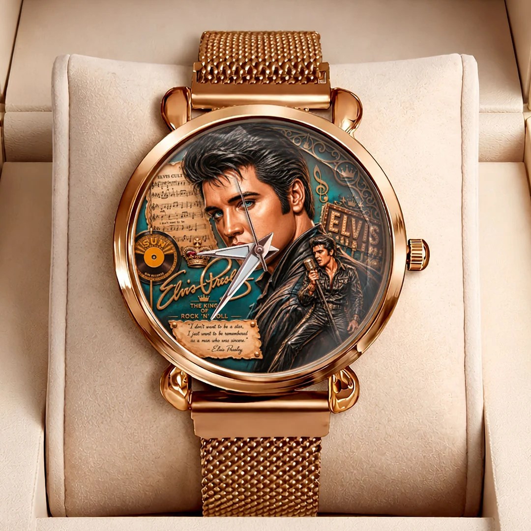 Elvis Presley Mesh Strap Quartz Watch – MAITM15340