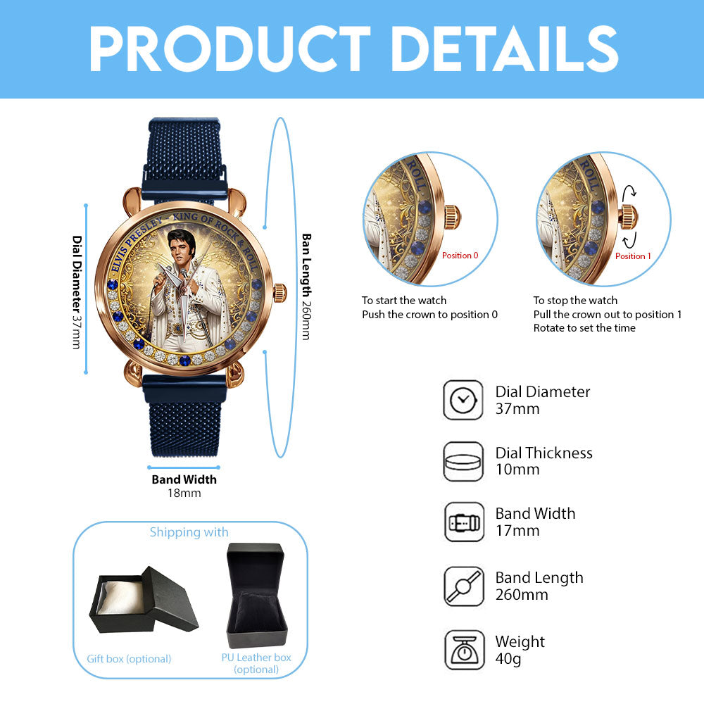 Elvis Presley Mesh Strap Quartz Watch – TMTHU3309