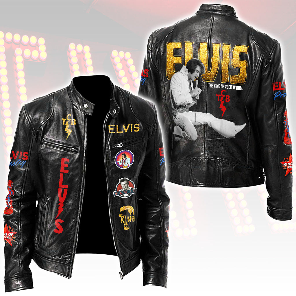 Elvis Presley Motorcycle Leather Jacket – HOATT16014