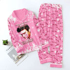 Elvis Presley Satin Pajama Set with Piping – TMTHU9108