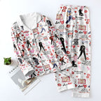 Elvis Presley Satin Pajama Set with Piping – TMTHU7509