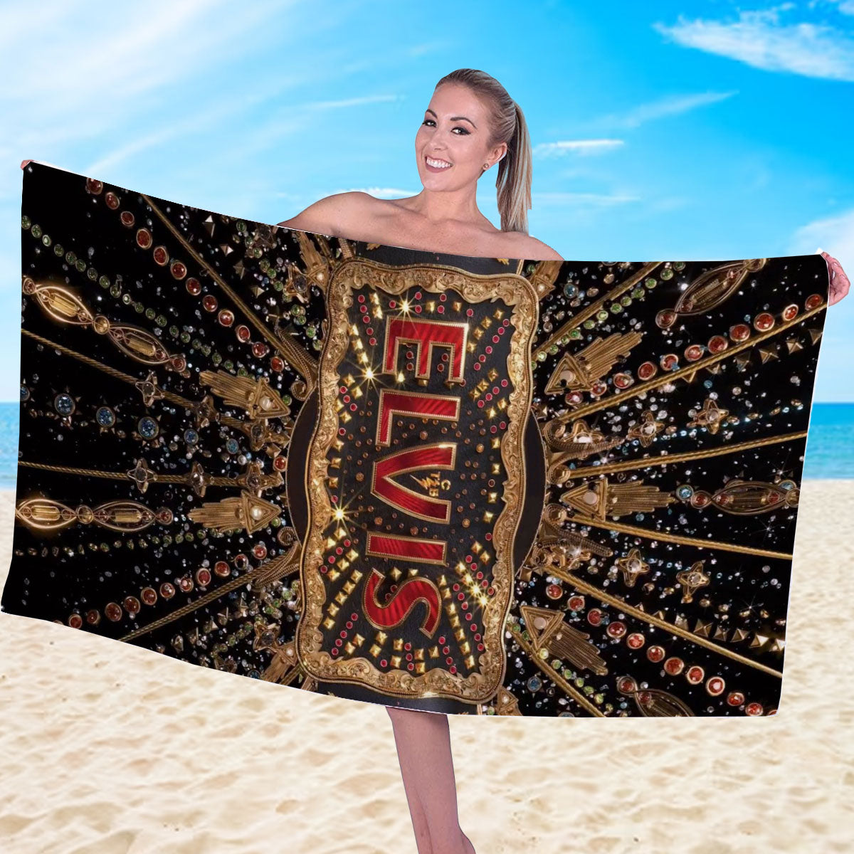 Elvis Presley Rectangle Beach Towel – MAITM 11950
