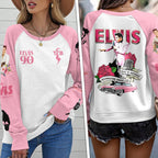 Elvis Presley Round Neck Raglan Sleeve Sweatshirt – TMTHU3551