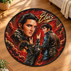 Elvis Presley Round Quilt Rug – HOATT26720