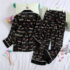 Elvis Presley Satin Pajama Set with Piping – HOATT19987