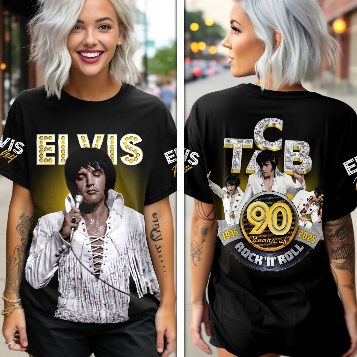 Elvis Presley Rectangle Canvas With Inner Frame – HOATT 8095
