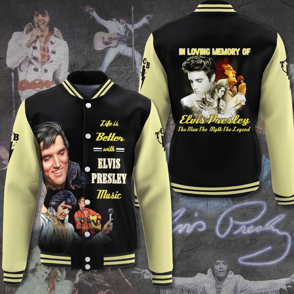 Elvis Presley Varsity Jacket – HUANNM 2970