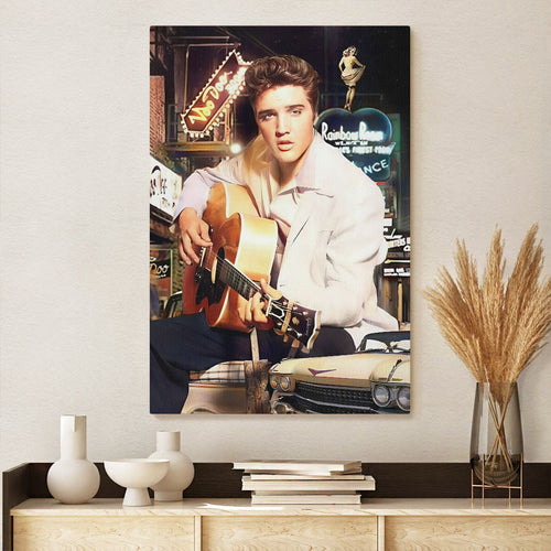 Elvis Presley Rectangle Canvas With Inner Frame – VANDH 3937