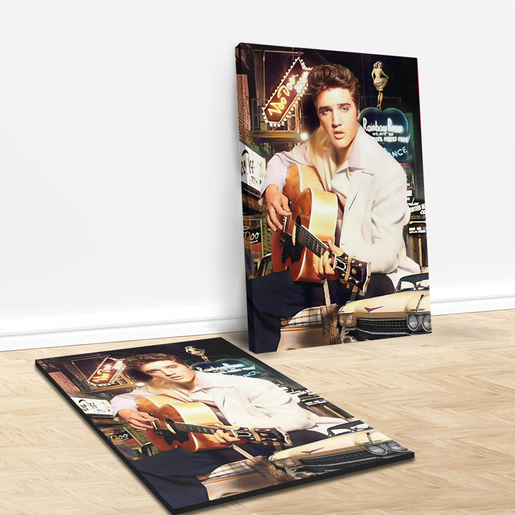 Elvis Presley Rectangle Canvas With Inner Frame – VANDH 3937
