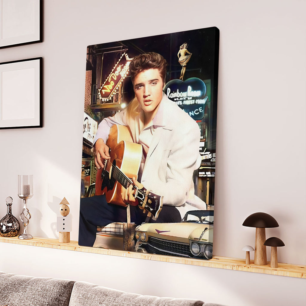 Elvis Presley Rectangle Canvas With Inner Frame – VANDH 3937