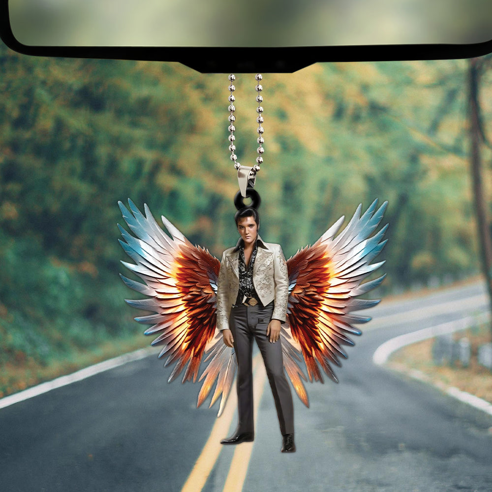 Elvis Presley Custom Shape 2-sided Acrylic Car Ornament – HOATT 5815