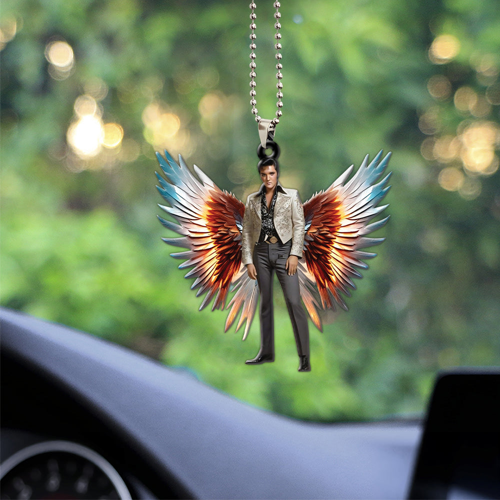 Elvis Presley Custom Shape 2-sided Acrylic Car Ornament – HOATT 5815