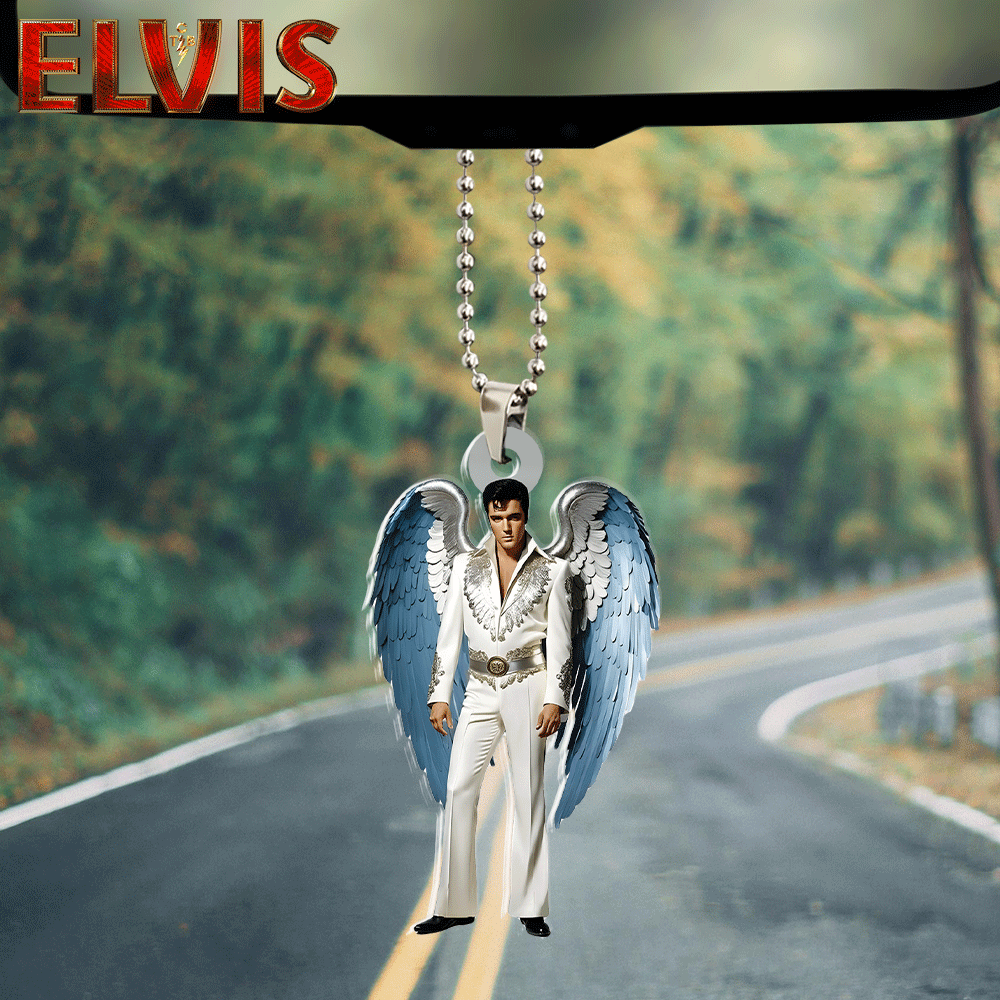 Elvis Presley Custom Shape 2-sided Acrylic Car Ornament – HOATT 5816