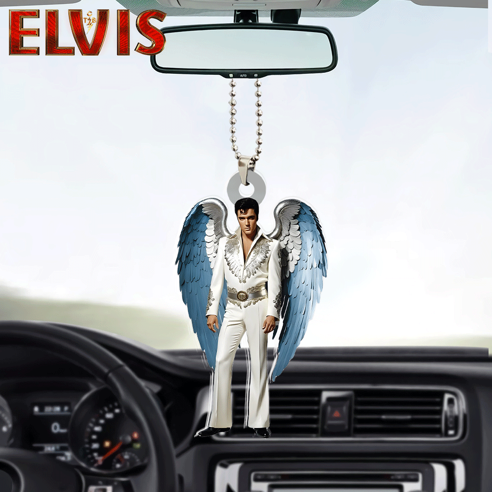 Elvis Presley Custom Shape 2-sided Acrylic Car Ornament – HOATT 5816