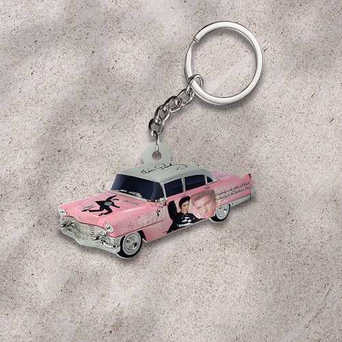 Elvis Presley Custom Shape 2-sided Keychain – HOATT 9022