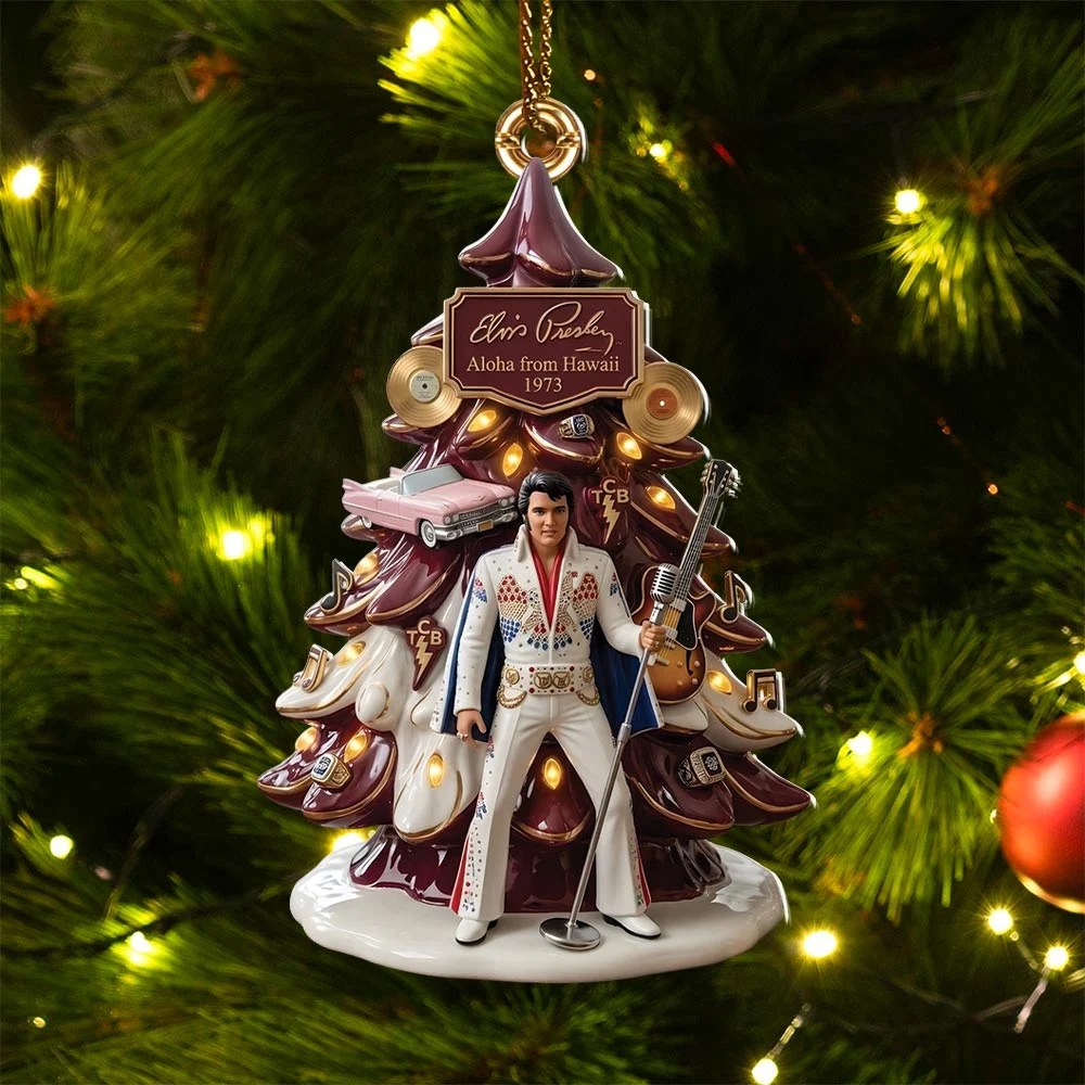 Elvis Presley Custom Shape 2-side Printed Acrylic Ornament – HOATT21439