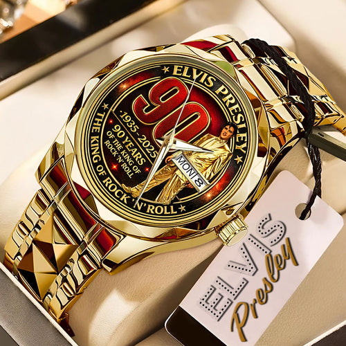 Elvis Presley Alloy Luxury Quartz Watch – TMTHU3135