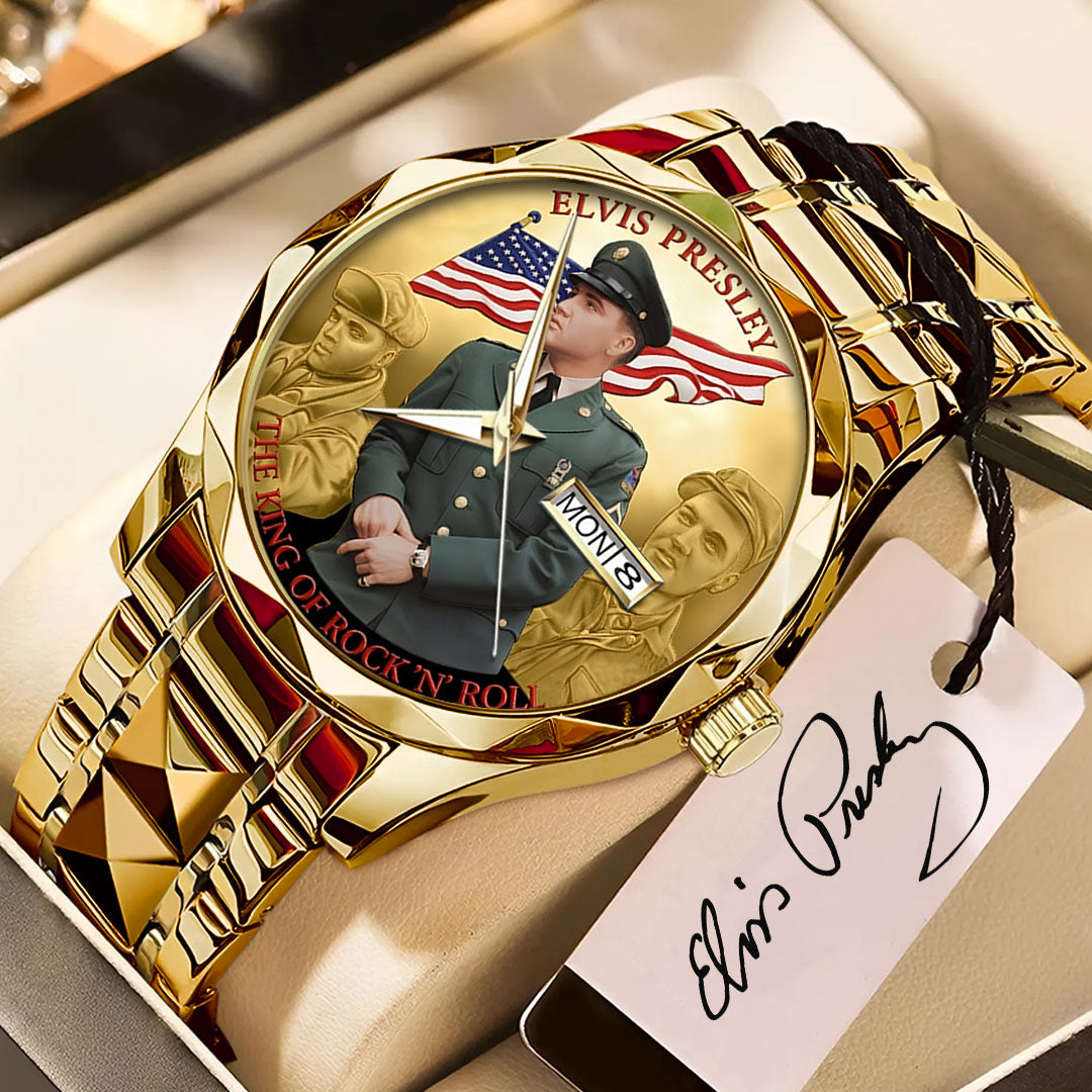 Elvis Presley Alloy Luxury Quartz Watch – TMTHU3017