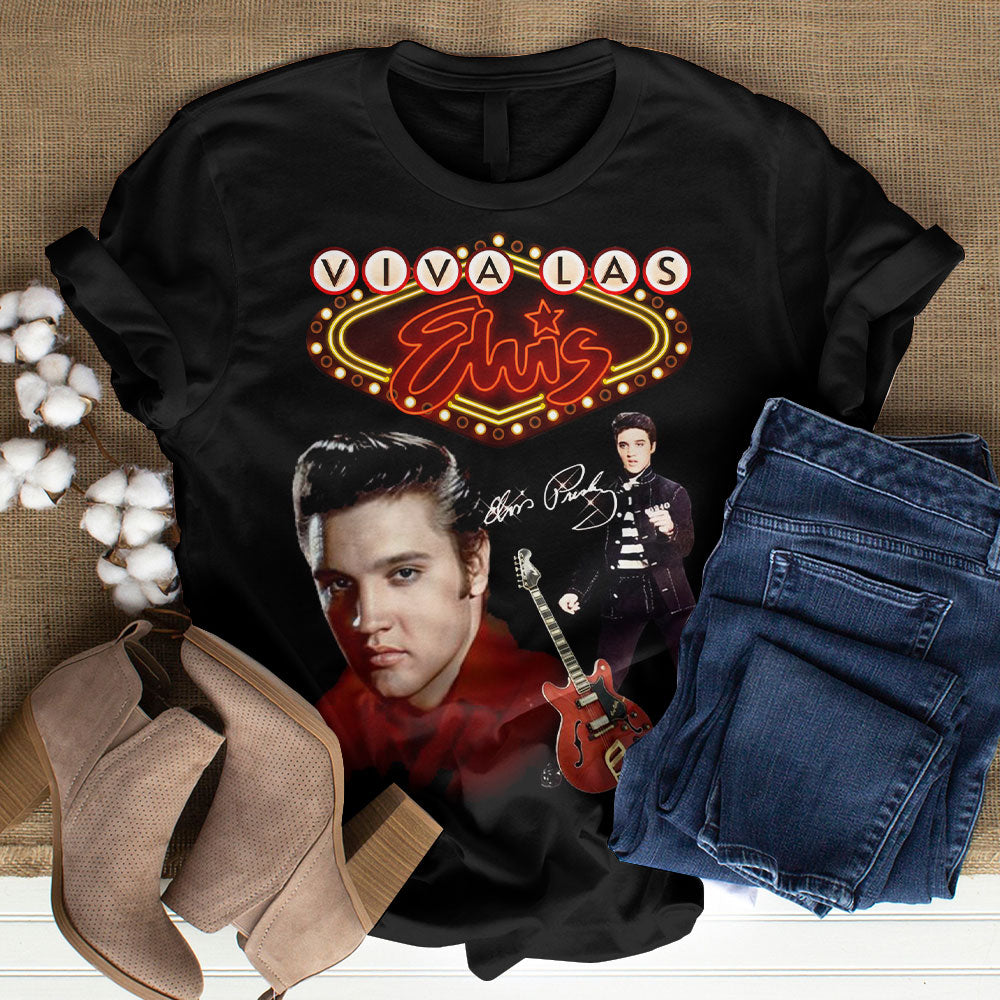 Elvis Presley Short Sleeve Button-Down Shirt – NGHIAVT 0003