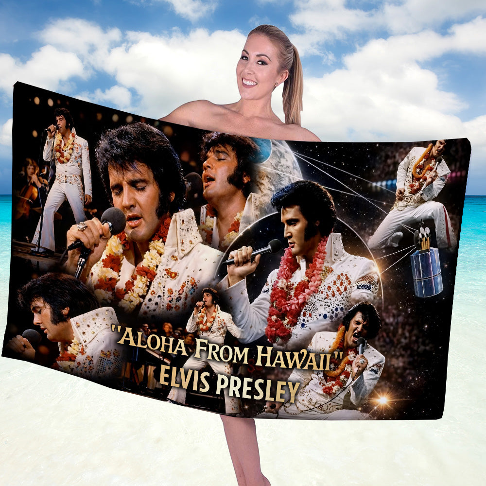 Elvis Presley Rectangle Beach Towel – GNE6313