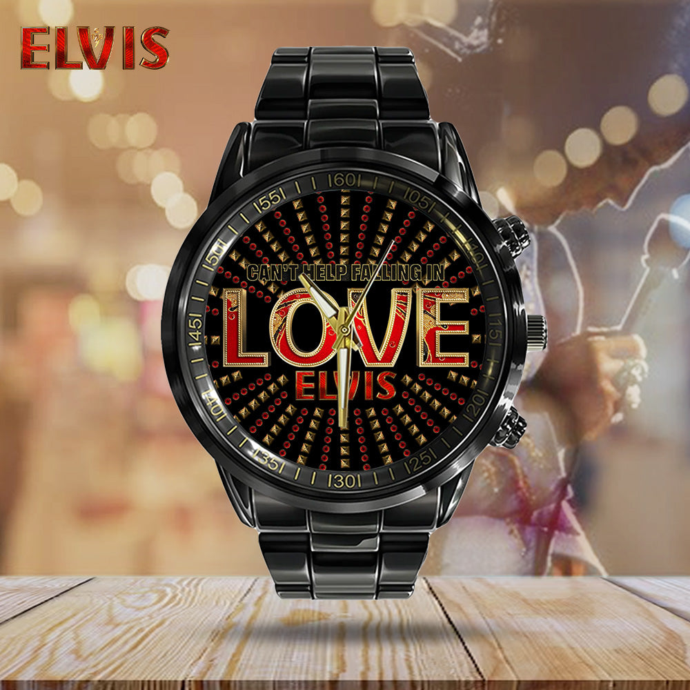 Elvis Presley Black Stainless Steel Watch – TANTN 7951