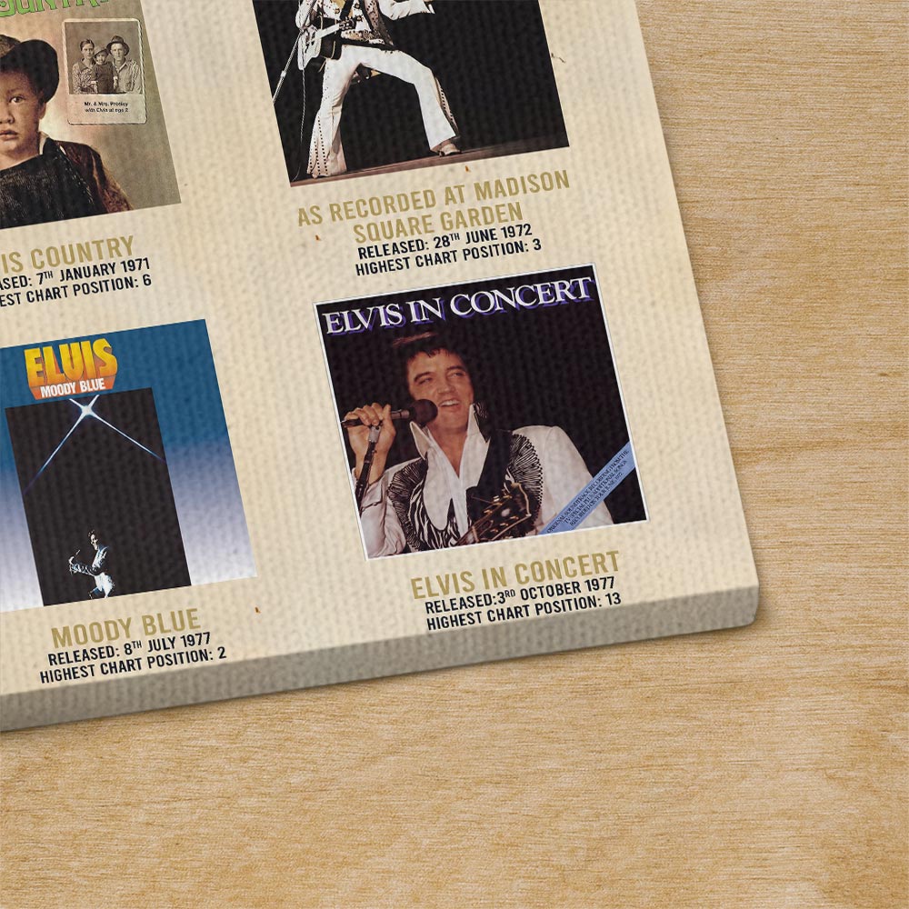 Elvis Presley Rectangle Canvas With Inner Frame – HOATT16820