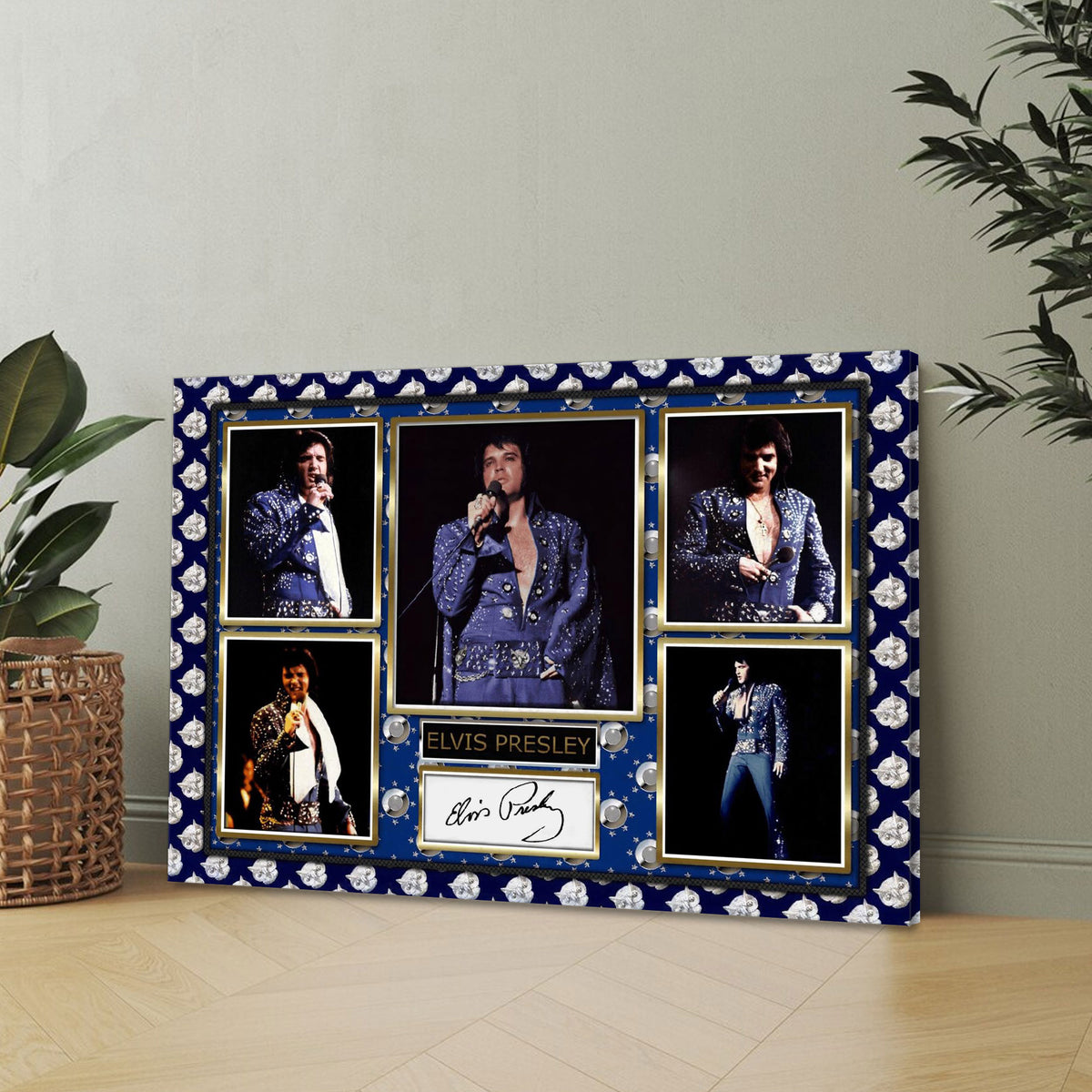 Elvis Presley Rectangle Canvas With Inner Frame – HOATT 8333