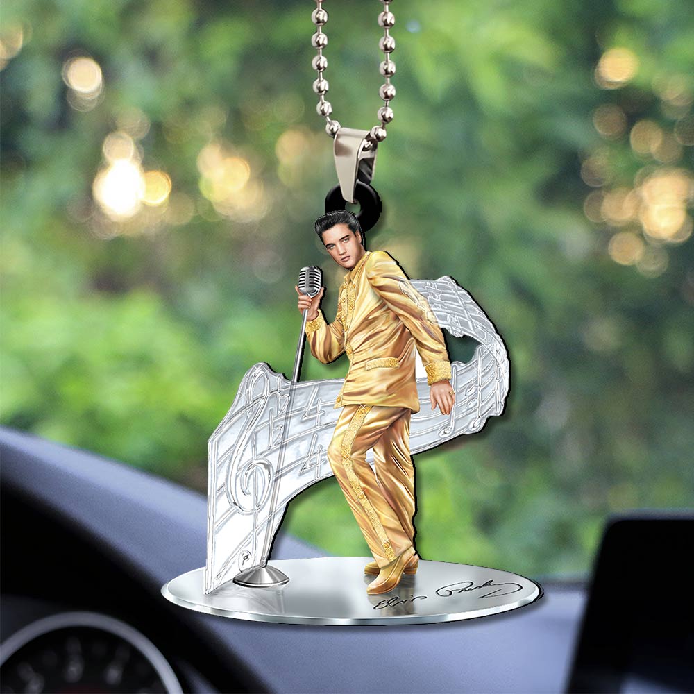 Elvis Presley Custom Shape 1-sided Acrylic Car Ornament – GNE 667