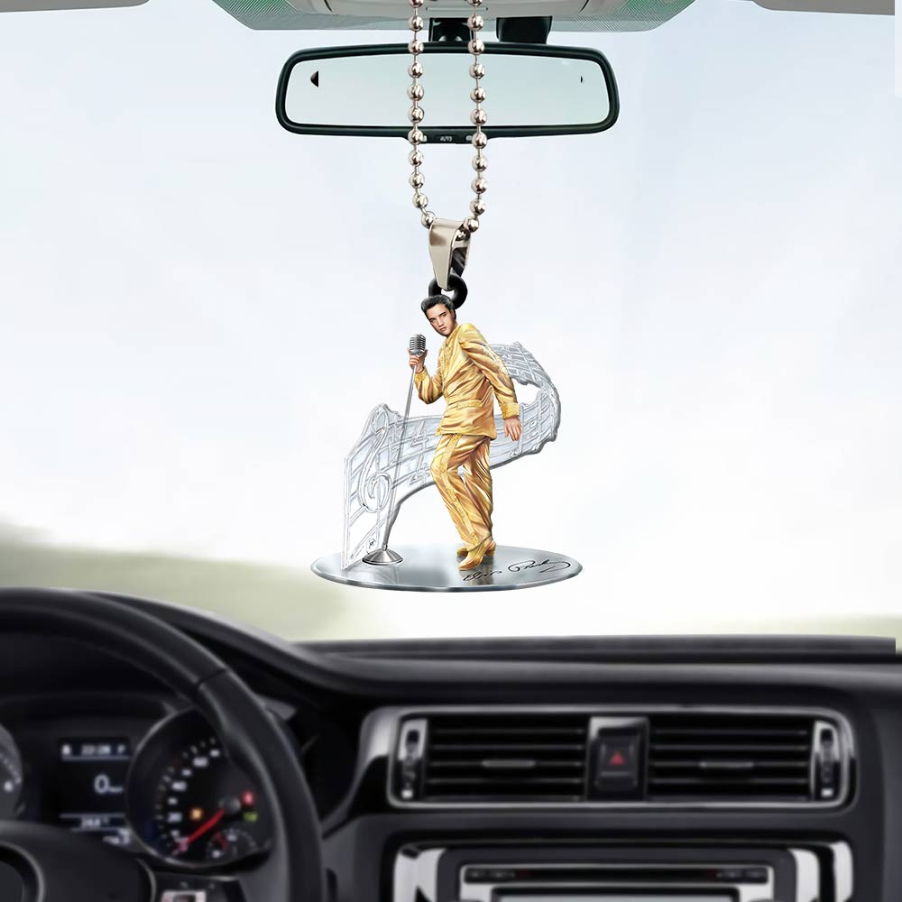Elvis Presley Custom Shape 1-sided Acrylic Car Ornament – GNE 667