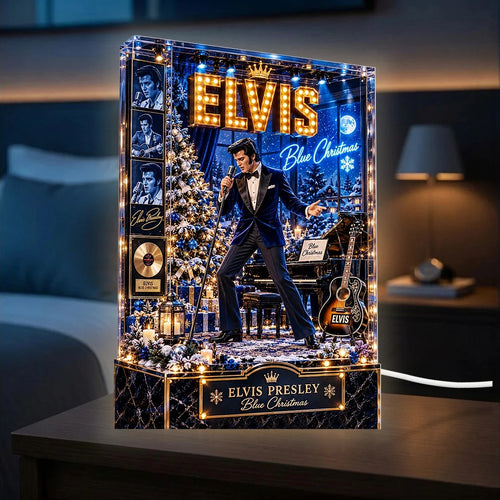 Elvis Presley Custom Shape Acrylic Light Box – TANTN25980