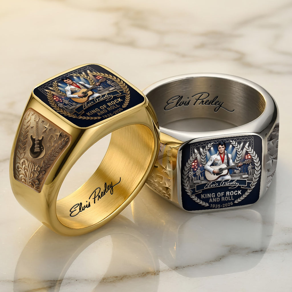 Elvis Presley 3D Engraved Ring – TANTN23236