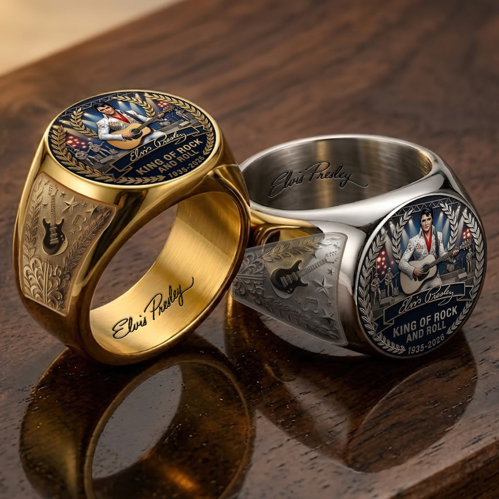 Elvis Presley 3D Engraved Ring – TANTN23236