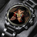 Elvis Presley Black Stainless Steel Watch – HOATT 5759